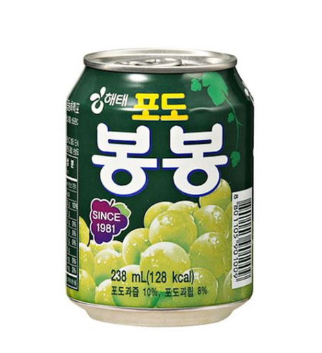 图片 韩国进口海太 粒粒葡萄汁 大颗葡萄粒 240ml 