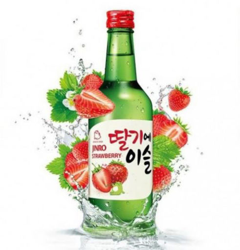 图片 韩国JINRO 草莓味烧酒 350ml 13% Alc. 