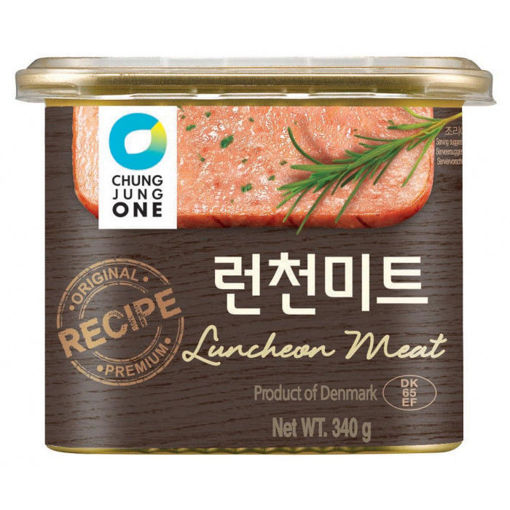 图片 韩国清净园 优质火腿午餐肉 93%猪肉含量 340g 黑盒