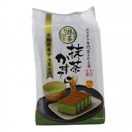 图片 日本荣屋  京都府产 宇治抹茶蛋糕 松软的纯抹茶清香日本蛋糕 5块入 190g 