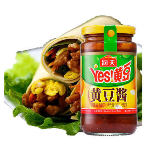 图片 海天 招牌黄豆酱 中瓶 340g  日期见内页
