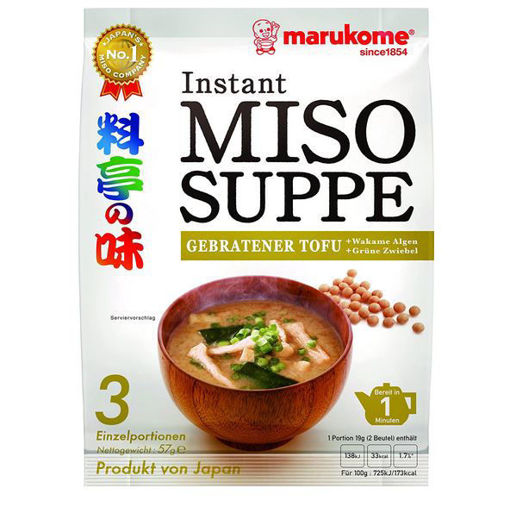 图片 Marukome 料亭之味 日本味增汤 油豆腐 内含3包 57g 日期见内页