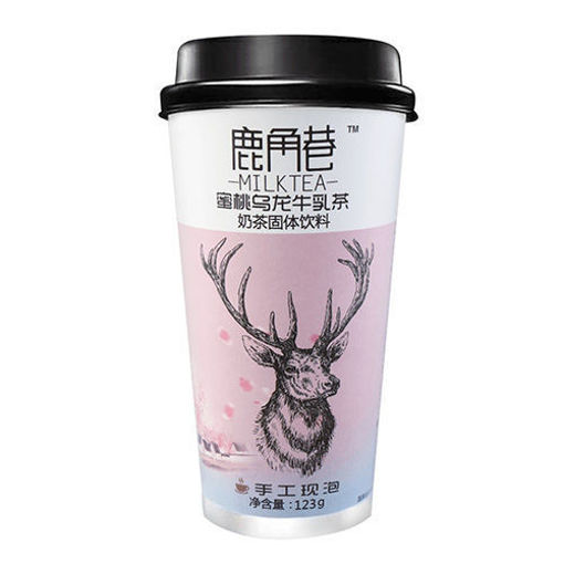 图片 鹿角巷奶茶 粉杯 蜜桃乌龙牛乳茶123g