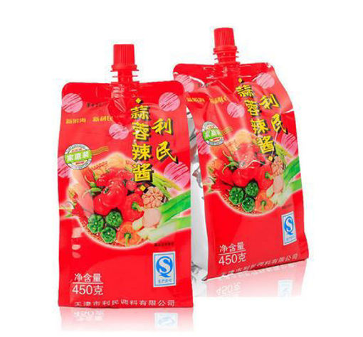 图片 利民蒜蓉辣椒酱 大包便利开口装 450g 日期见内页
