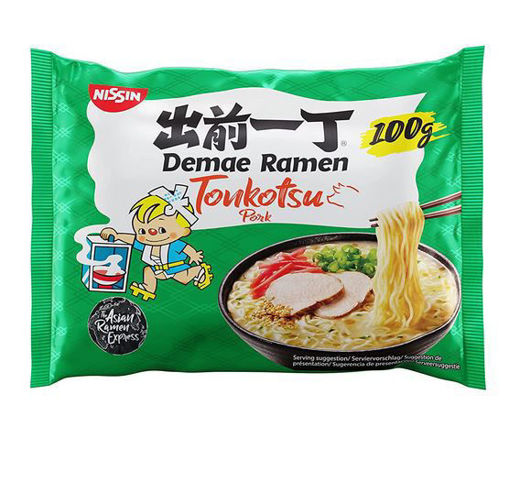 图片 日本日清 出前一丁 九州浓汤猪骨汤面 100g  (猪肉) 日期见内页