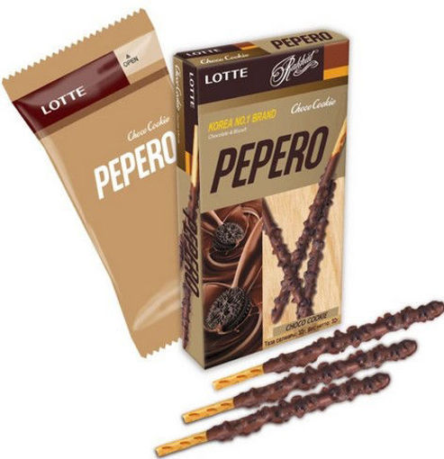 图片 韩国乐天PEPERO 朱古力夹心巧克力棒 32g 