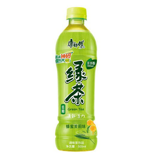 图片 康师傅 低糖绿茶 茉莉味 500ml 日期见内页