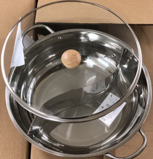 图片 鸳鸯锅 玻璃盖 适合电磁炉 电陶路 火灶 32cm (质量客评见图二)