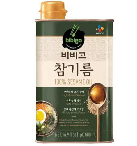 图片 Bibigo 韩国纯芝麻香油 桶装 500ml  日期见内页