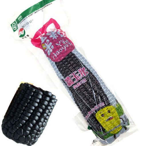 图片 黄羊河 真空糯玉米 紫黑色 250g 日期见内页