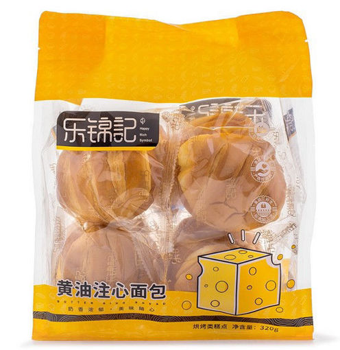 图片 乐锦记 黄油注心面包 320g 日期见内页