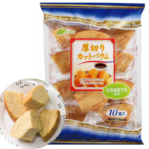 图片 日本丸金 厚切北海道牛乳年轮蛋糕 超浓牛乳味 10枚 270g