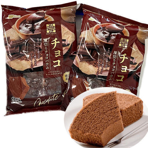 图片 日本丸金 厚切巧克力牛乳年轮蛋糕 超浓巧克力味 9枚 230g