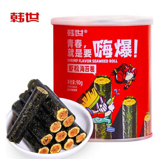图片 韩世 嗨爆 虾松海苔卷 90g 日期见内页