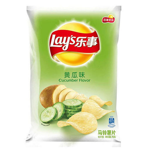 图片 乐事薯片 清新清爽黄瓜味 70g