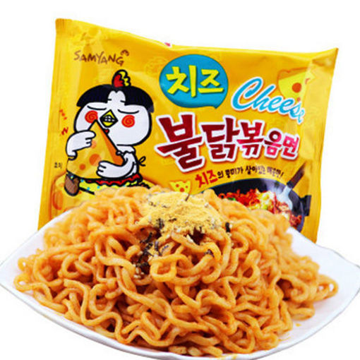 图片 韩国三养火鸡面 芝士味火鸡面 140g 日期见内页