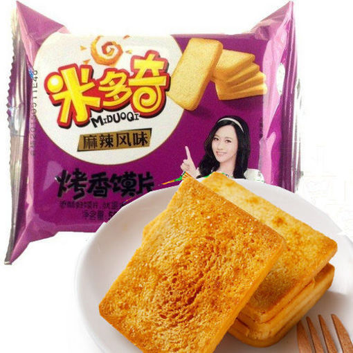 图片 米多奇 香烤馍片 麻辣味 50g