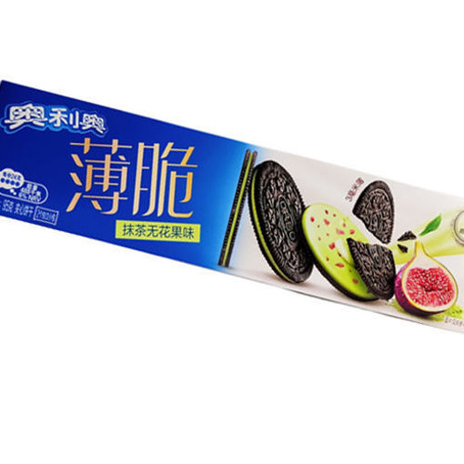图片 OREO奥利奥夹心饼干 薄脆 抹茶无花果味 95g