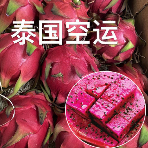 图片 泰国空运! 实物图 红心火龙果 ca.300/350g (整颗重量会稍有偏差)
