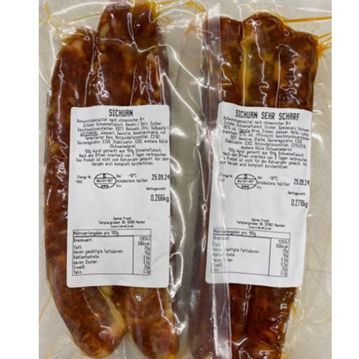 图片 腊味居 传统四川腊肠 粗根 3根 (全手工 高品质腊肠 粗根) 250-280g 