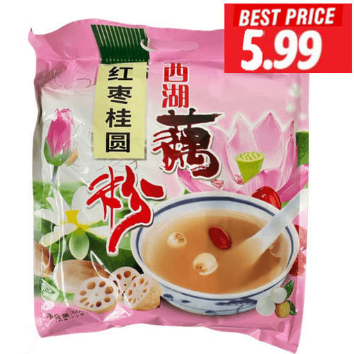 图片 宝格 西湖藕粉 粉袋 红枣桂圆 莲藕粉羹 500g 含16袋