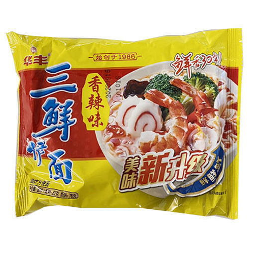 图片 华丰方便面 三鲜伊面 香辣味 88g