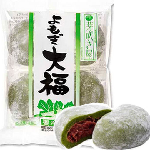 图片 日本新鲜青团 艾草大福 豆沙馅 冰冻4颗装 4x50g