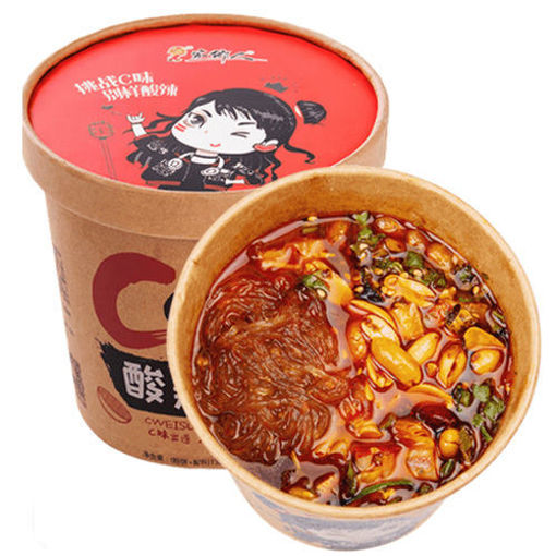 图片 重庆家乡人 C味 酸辣粉 130g 桶面 