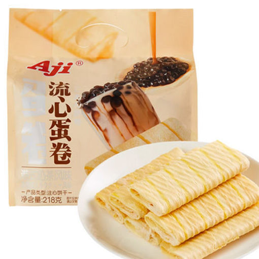 Picture of Egg Cookie Rolls Milcktee flavor 138g 