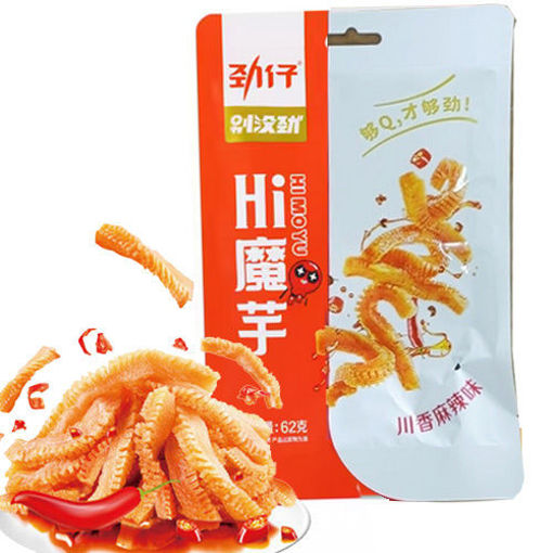 Bild von JinZai Konjac Snacks Sichuan Scharf 62g 