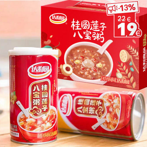 图片 整箱12罐子! 达利园 桂圆莲子八宝粥 360g (1.58欧/罐)