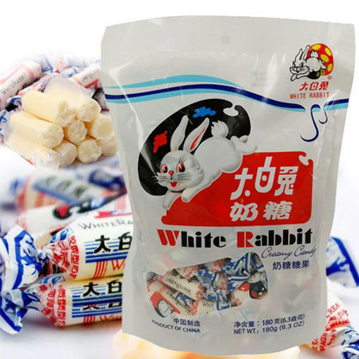图片 大白兔 经典奶糖 家庭装 180g 日期见内页