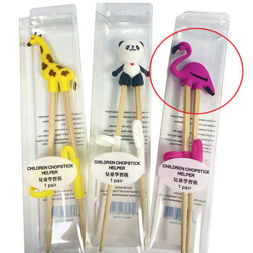 Picture of Bamboo Chopsticks for Child Flamingo18cm 
