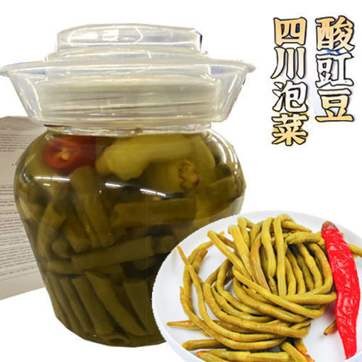 图片 与美 四川泡菜 泡豇豆 坛装 450g 日期见内页