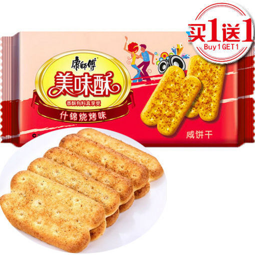 图片 买一送一! 康师傅 美味酥 咸酥饼干 什锦烧烤 80g