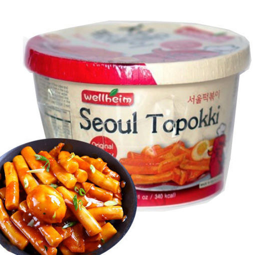 Bild von Wellheim Topokki Tteokbokki Original Spicy Reiskuchen 142g