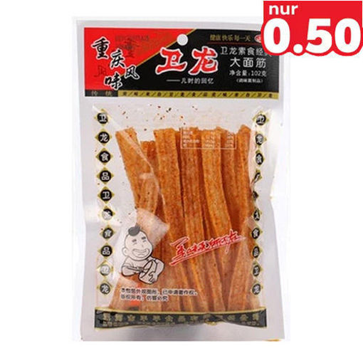 图片 卫龙 重庆风味怀旧经典辣条 怀旧大面筋102g