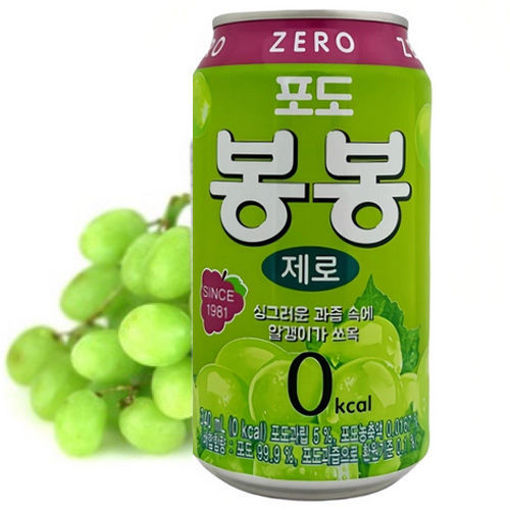 图片 韩国海太 粒粒葡萄汁 零卡 340ml 