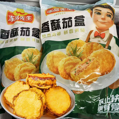 图片 安井 香酥茄盒 家庭装 800g 