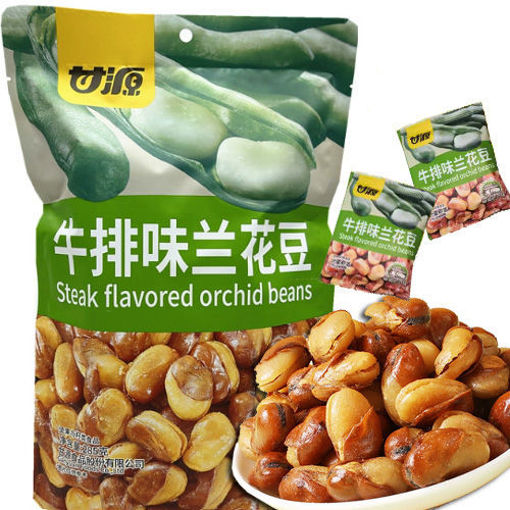 图片 甘源 牛排味兰花豆 约18小包装 285g 日期见内页