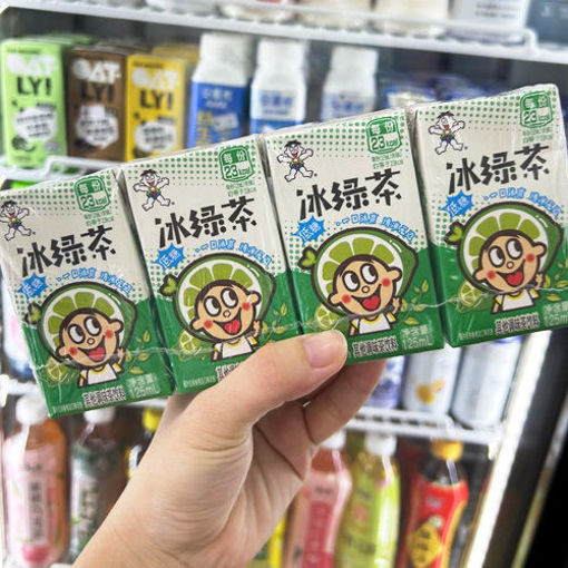 图片 4连包! 旺旺 冰绿茶 4*125ml 日期见内页