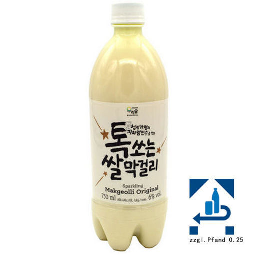 图片 韩国米酒 醇香原味 750g 6度酒精 (含Pfand 0.25) 