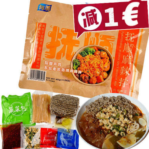 图片 与美 东北抚顺麻辣拌 大袋 405g 日期见内页