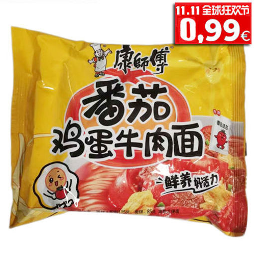 图片 康师傅方便面 番茄鸡蛋牛肉面 115g 