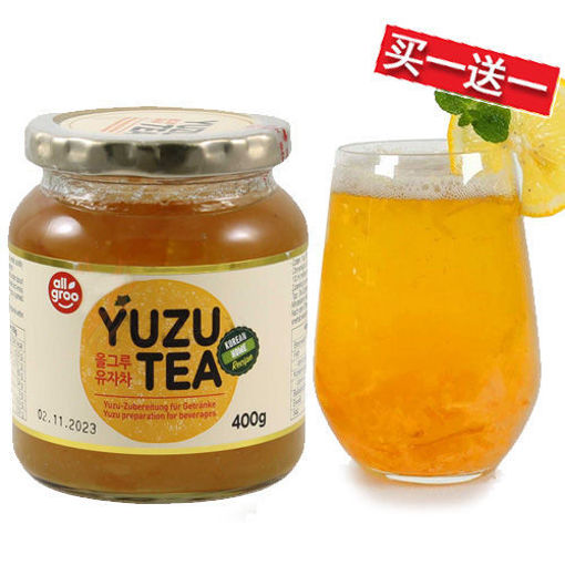 图片 买一送一! 韩国Allgroo 蜂蜜柠檬柚子茶 400g 日期 2025-12-20