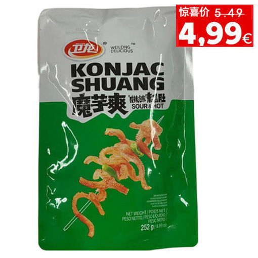 图片 卫龙 魔芋爽 绿袋酸辣味 252g 日期见内页