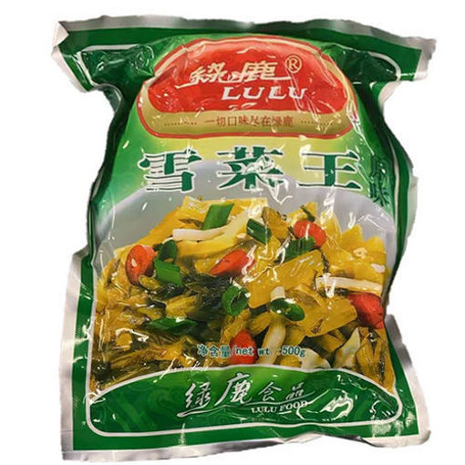 图片 绿鹿 雪菜王 大包 500g日期见内页