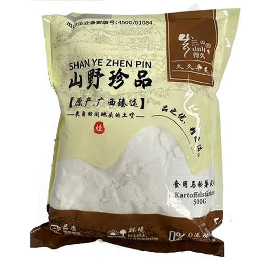 图片 山山得久 马铃薯淀粉 土豆淀粉 500g 日期见内页