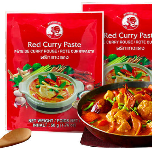 图片 COCK 泰国红咖喱酱 50g  泰式辣咖喱酱 日期见内页