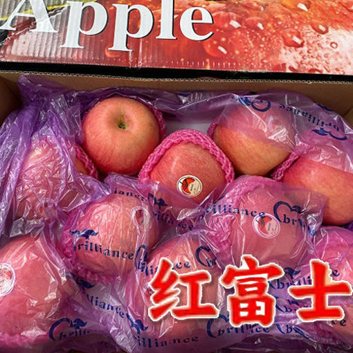 图片 中国进口 红富士苹果 特大号 整箱 4.5kg 约16颗 